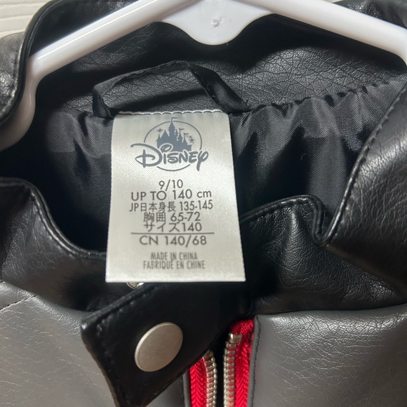NWOT size 8/10 Disney Cars Lightening McQueen Jacket 95 patchwork black and red - Picture 2 of 11